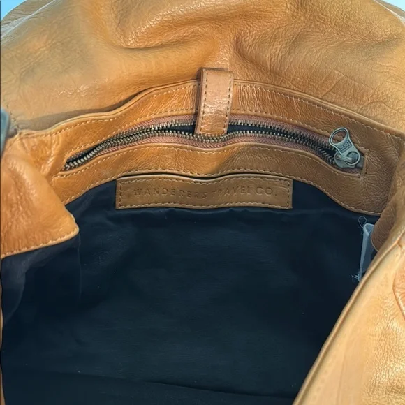 Wanderers Caramel Leather Shoulder Bag - Picture 3 of 3
